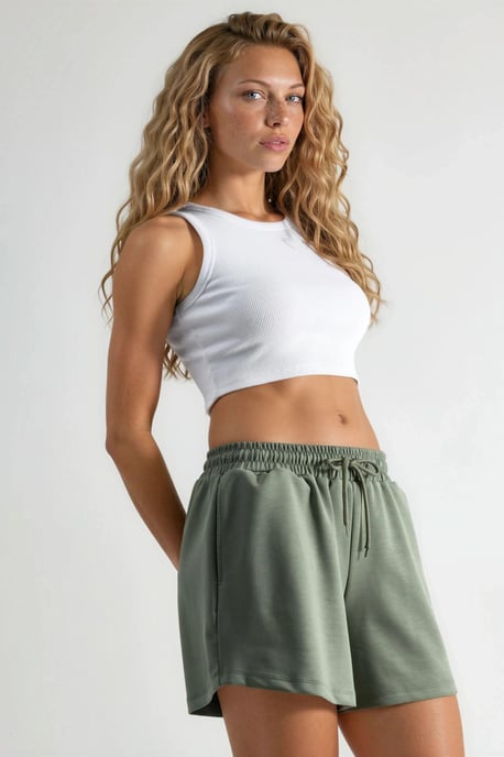 Elastische Modal-Shorts mit Taschen - Image 6