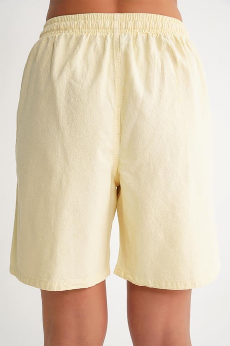 Hohe Taille Baumwoll-Shorts mit Kordelzug - Image 6