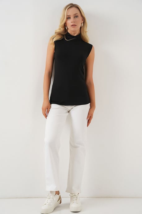 Enganliegender halber Rollkragen-Bodysuit - Image 2
