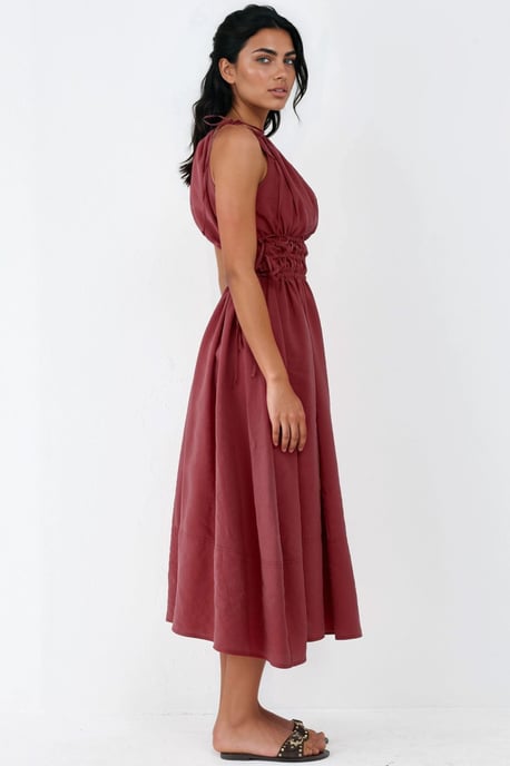 Raffinierter Träger-Midi-Kleid - Image 2