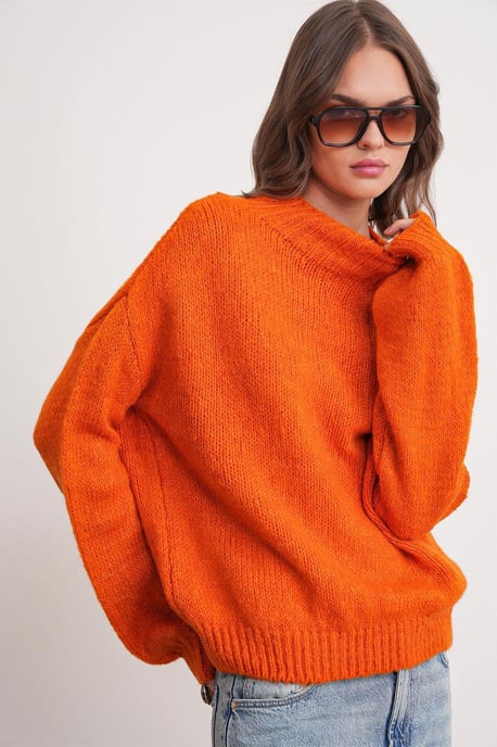 Lockerer Fit Rundhals Dicken Strickpullover - Image 3