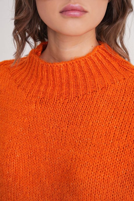 Lockerer Fit Rundhals Dicken Strickpullover - Image 4