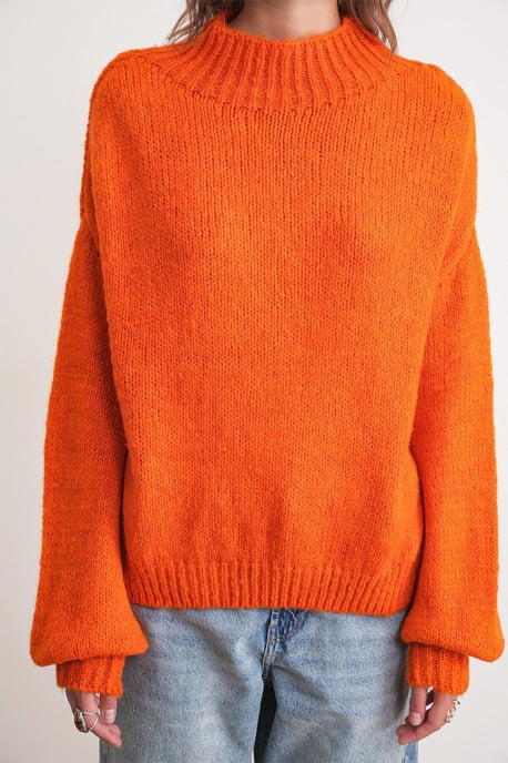 Lockerer Fit Rundhals Dicken Strickpullover - Image 5