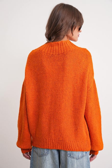 Lockerer Fit Rundhals Dicken Strickpullover - Image 6