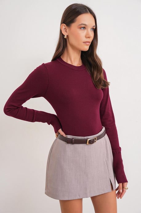 Rundhals Strickpullover - Image 4