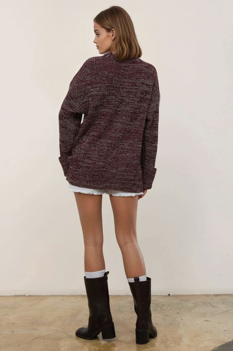 Lässiger Strickpullover mit Struktur und Taschen - Image 3