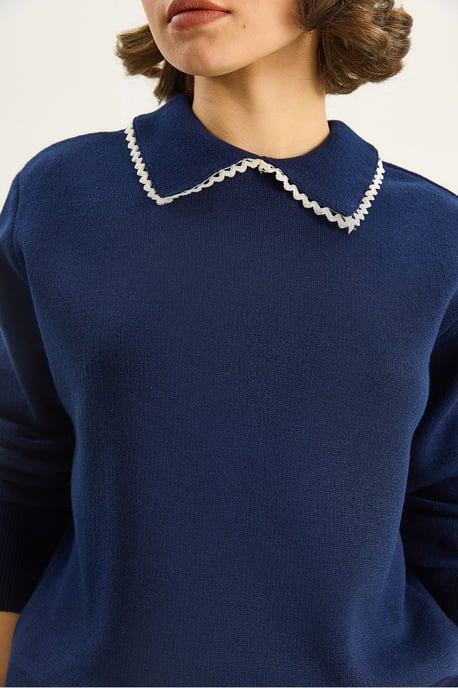 Strickpullover mit Hemdkragen - Image 5