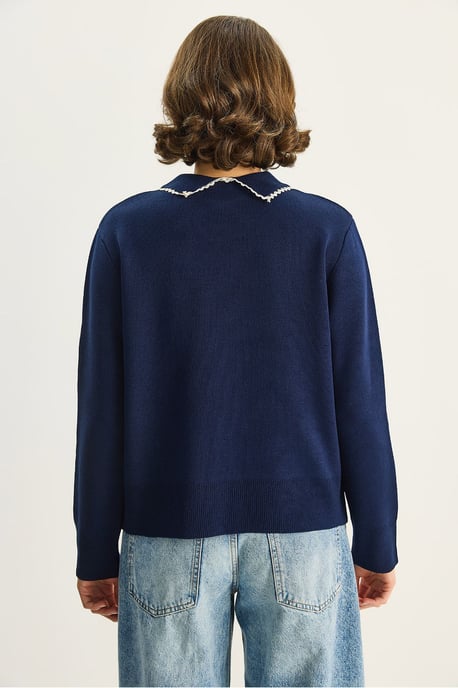 Strickpullover mit Hemdkragen - Image 6