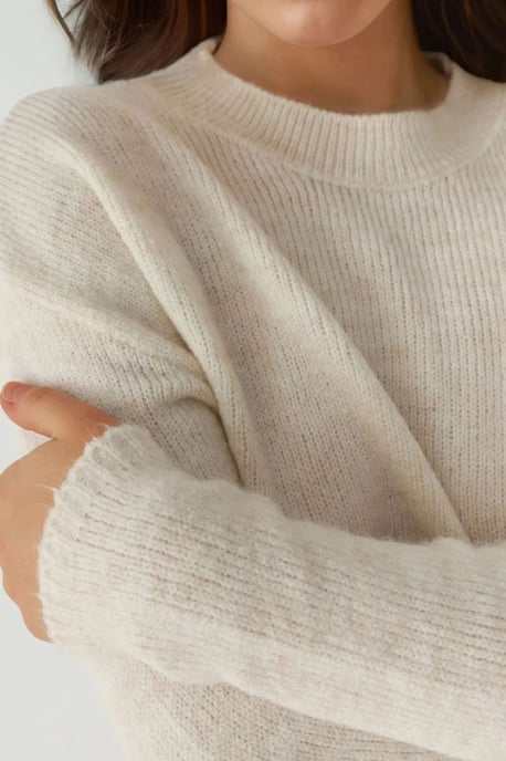 Dicker Strickpullover mit Rundhalsausschnitt - Image 6