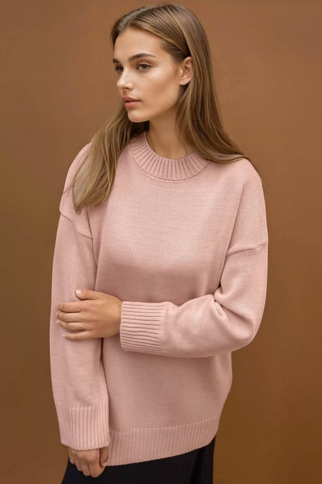 Dicker Strick-Pullover mit Rundhalsausschnitt - Image 5