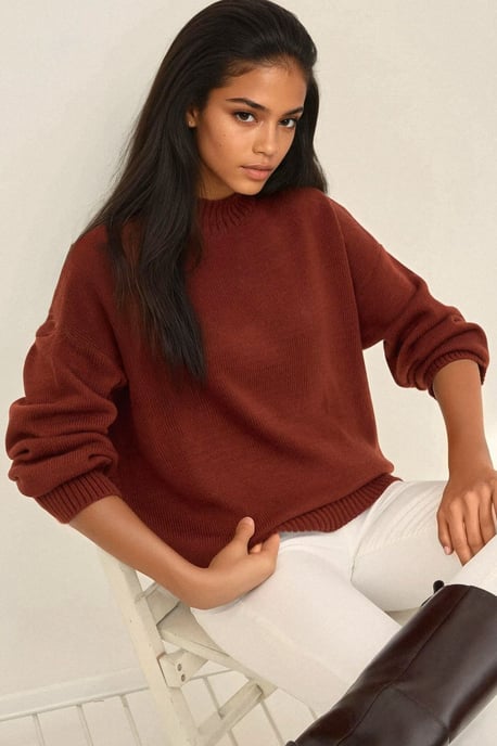 Crew-Neck Gemütlicher Pullover - Image 1