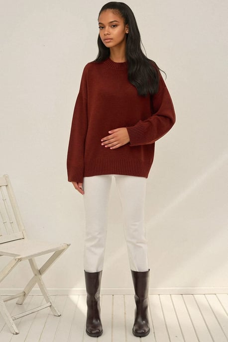 Crew-Neck Gemütlicher Pullover - Image 3