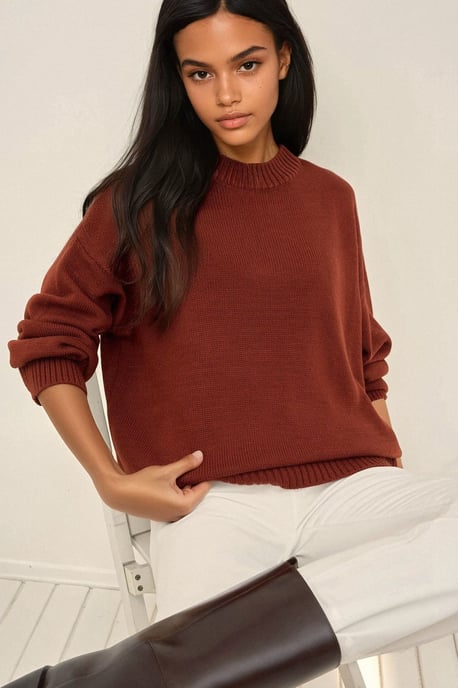 Crew-Neck Gemütlicher Pullover - Image 4