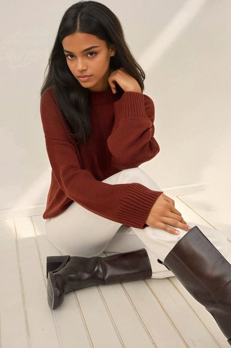 Crew-Neck Gemütlicher Pullover - Image 6