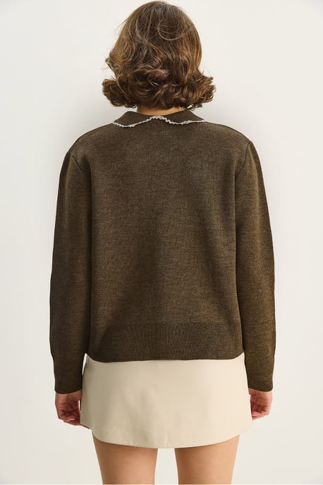 Strickpullover mit Hemdkragen - Image 5