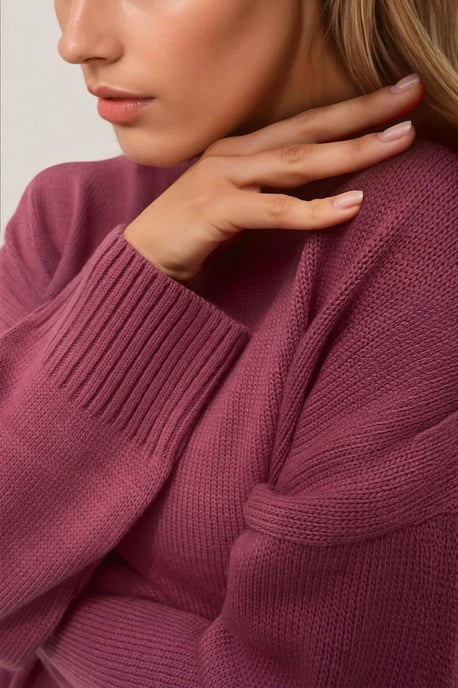 Rundhals Gemütlicher Pullover - Image 4