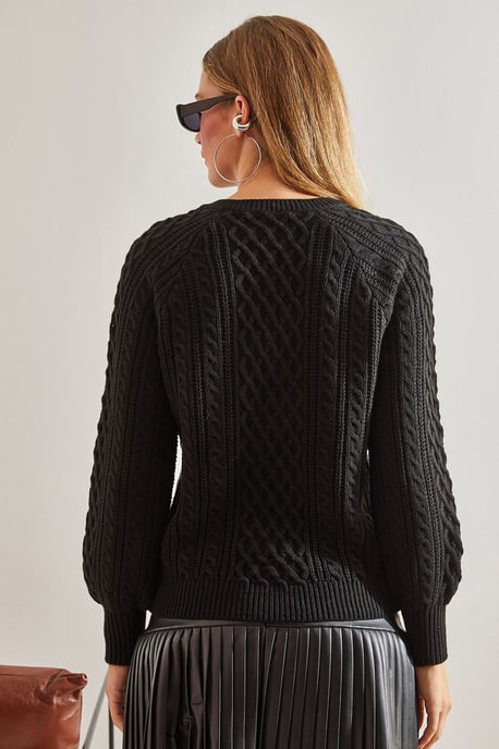 Strickpullover mit Knopfkragen - Image 3
