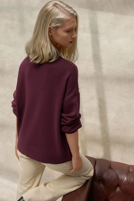 Rundhals Gemütlicher Pullover - Image 4