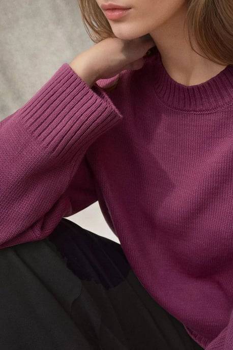 Dicker Strickpullover mit Rundhalsausschnitt - Image 3