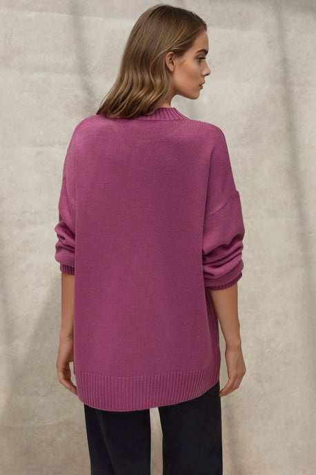 Dicker Strickpullover mit Rundhalsausschnitt - Image 6