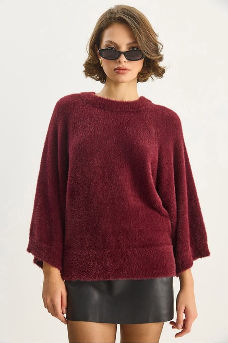 Strickpullover mit strukturiertem Muster und Rundhalsausschnitt - Image 4