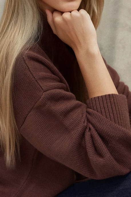 Dicker Strickpullover mit Rundhalsausschnitt - Image 3