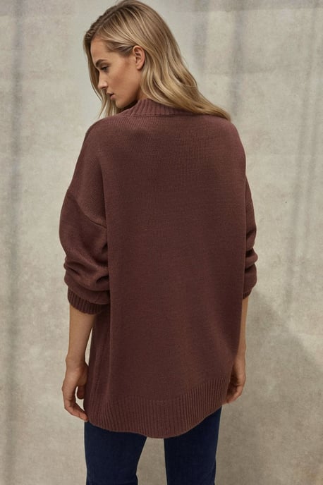 Dicker Strickpullover mit Rundhalsausschnitt - Image 5