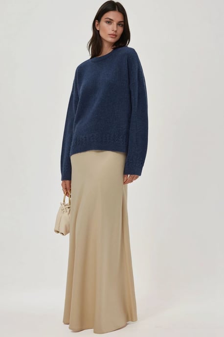 Geflochtener, detailliert strukturierter Rundhals-Pullover - Image 2