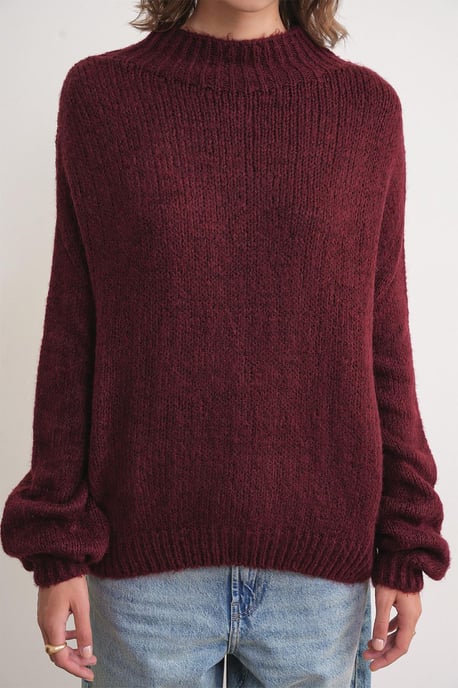Lässiger Fit Rundhalsausschnitt Dickstrickpullover - Image 5