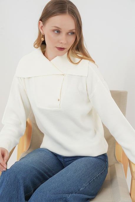 Acryl Strickjacke mit Schalkragen - Image 3