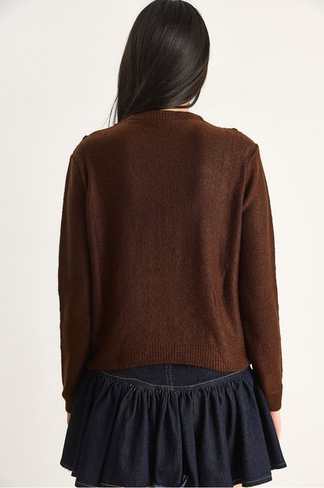 Strukturierter Rundhals-Pullover - Image 5