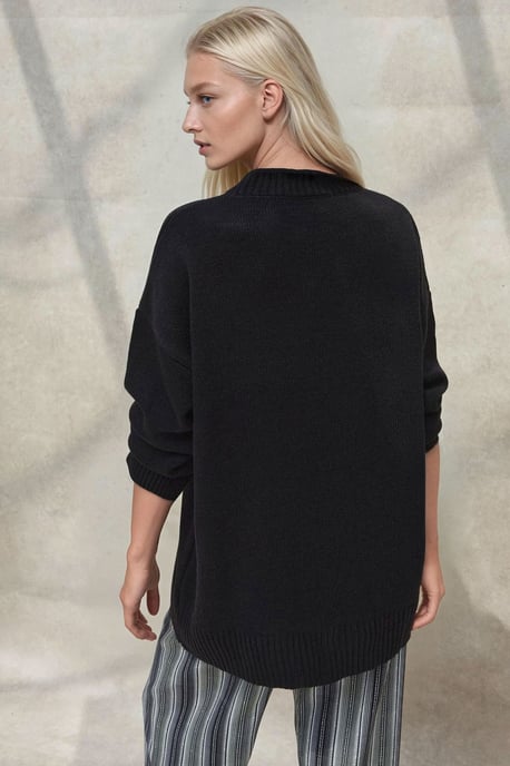 Dicker Strick-Pullover mit Rundhalsausschnitt - Image 4