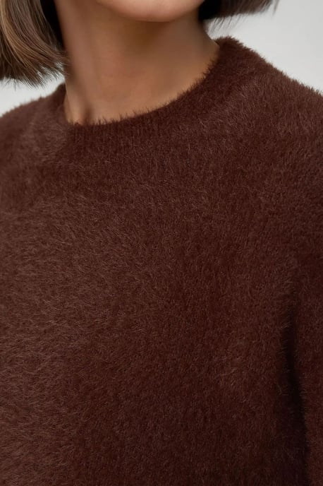 Bärtiger Rundhals-Ultra-Weichstrick-Pullover - Image 5
