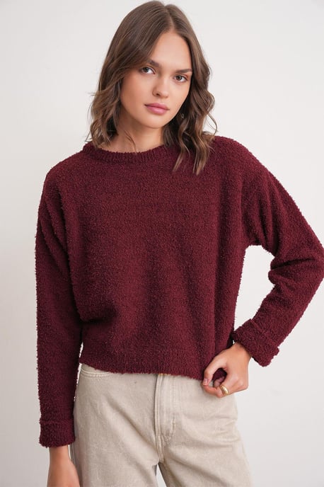 Plüschstrick-Crop-Pullover - Image 2