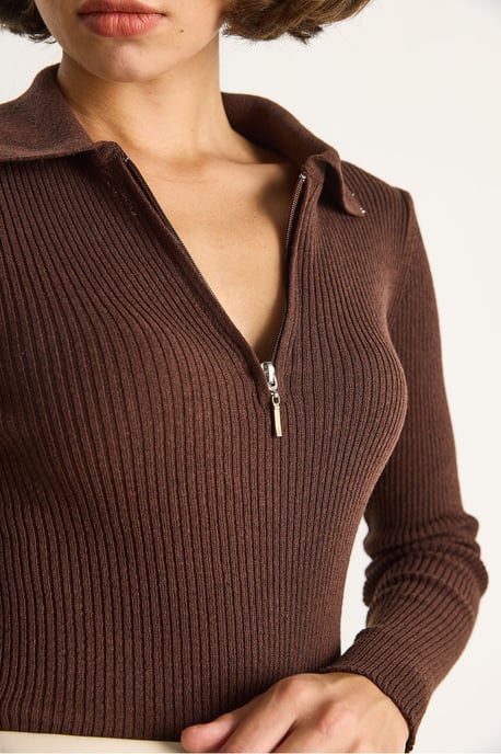 Pullover mit Reißverschluss-Kragen - Image 5