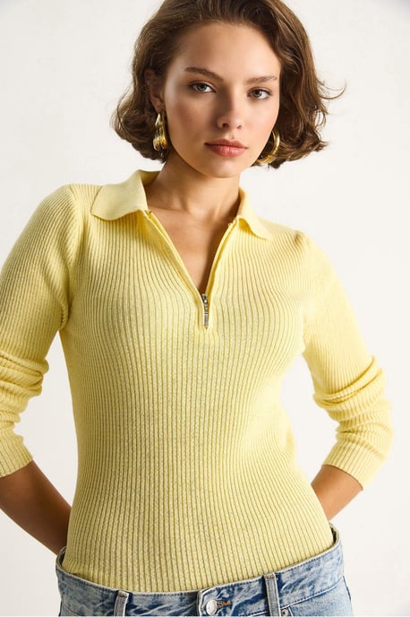 Pullover mit Reißverschlusskragen - Image 3