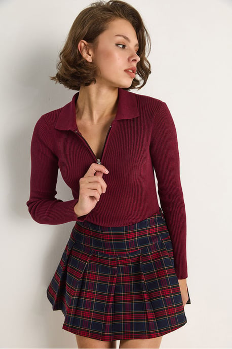 Pullover mit Reißverschlusskragen - Image 2