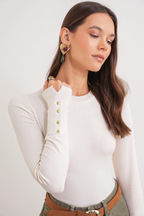 Rundhals Strickpullover - Image 3