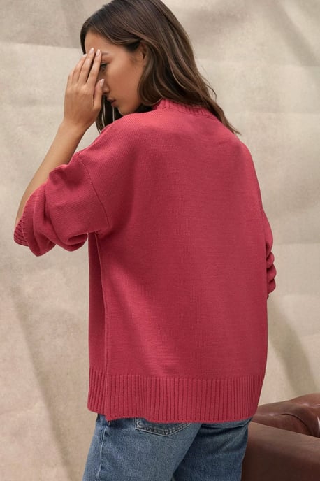 Rundhals Gemütlicher Pullover - Image 3