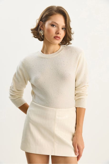 Rundhals Strickpullover - Image 2