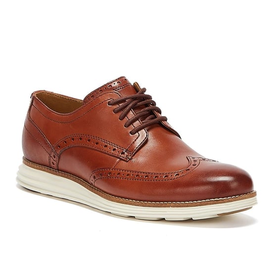 Cole Haan ØriginalGrand Shortwing Oxford Herren Braun / Weiß Brogues - Image 2