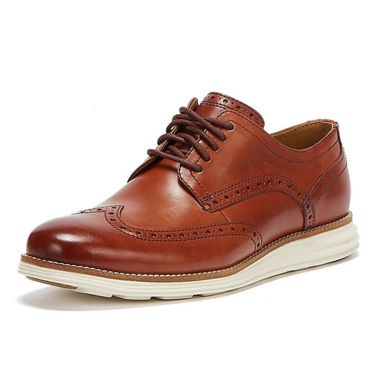 Cole Haan ØriginalGrand Shortwing Oxford Herren Braun / Weiß Brogues - Image 3