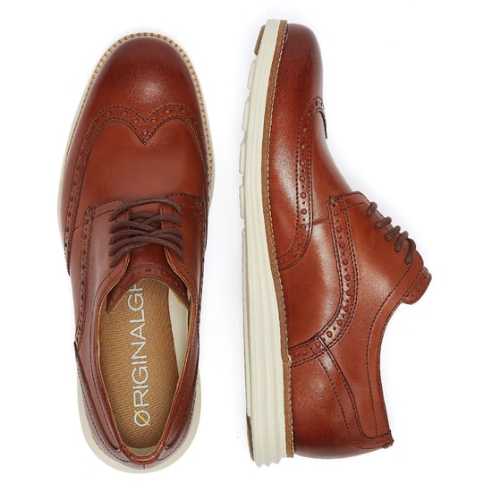 Cole Haan ØriginalGrand Shortwing Oxford Herren Braun / Weiß Brogues - Image 6