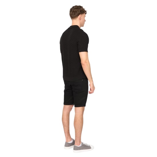 Duck and Cover - "Danvers" Poloshirt für Herren, mit kurzem Reißverschluss, Jerseyware (Schwarz) - Image 2