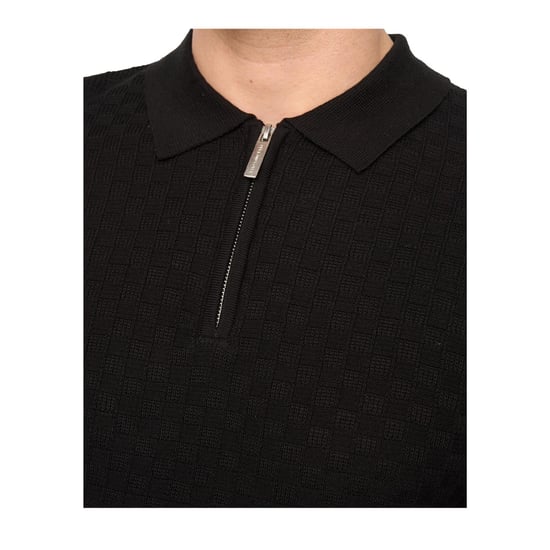 Duck and Cover - "Danvers" Poloshirt für Herren, mit kurzem Reißverschluss, Jerseyware (Schwarz) - Image 3