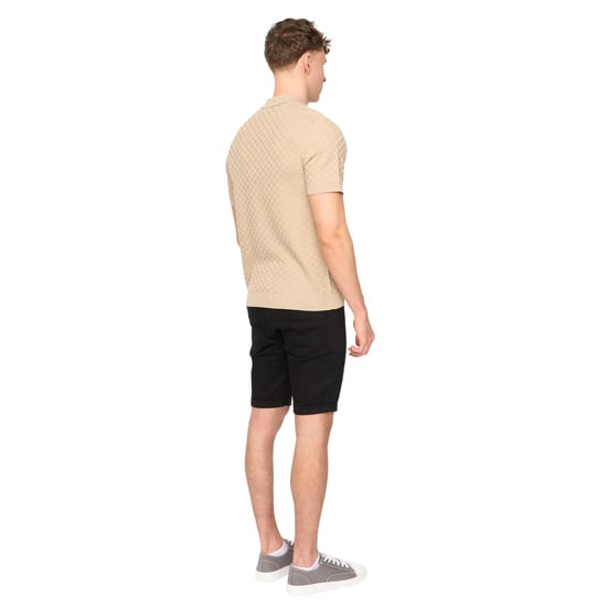 Duck and Cover - "Danvers" Poloshirt für Herren, mit kurzem Reißverschluss, Jerseyware (Steinfarben) - Image 2