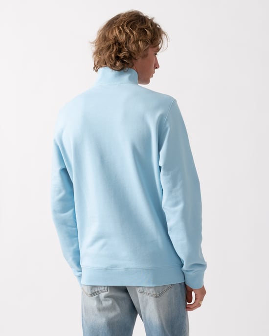 Halbzip Sweatshirt in Hellblau - Image 2