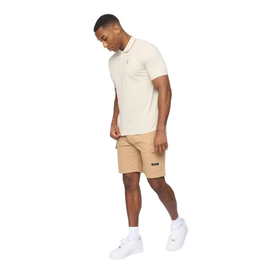 Crosshatch - "Utilate" Cargo-Shorts für Herren (Steinfarben) - Image 3