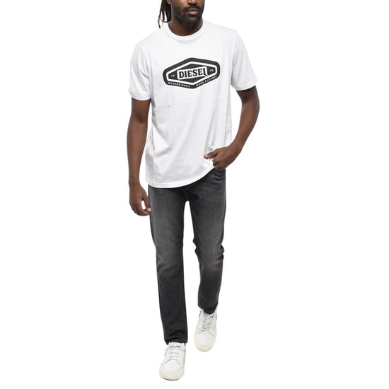Diesel Modern Basic Logo Weißes T-shirt - Image 4