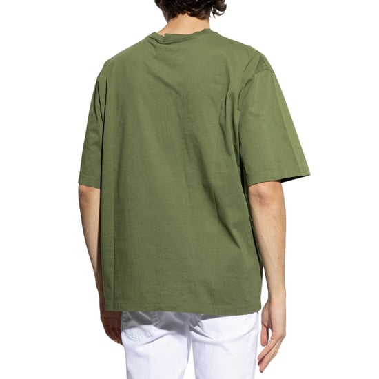 Dsquared2 T‑Shirt mit Taschenlogo-Print - Grün - Image 3